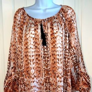NWOT! Dana Buchman Blouse Size XL
